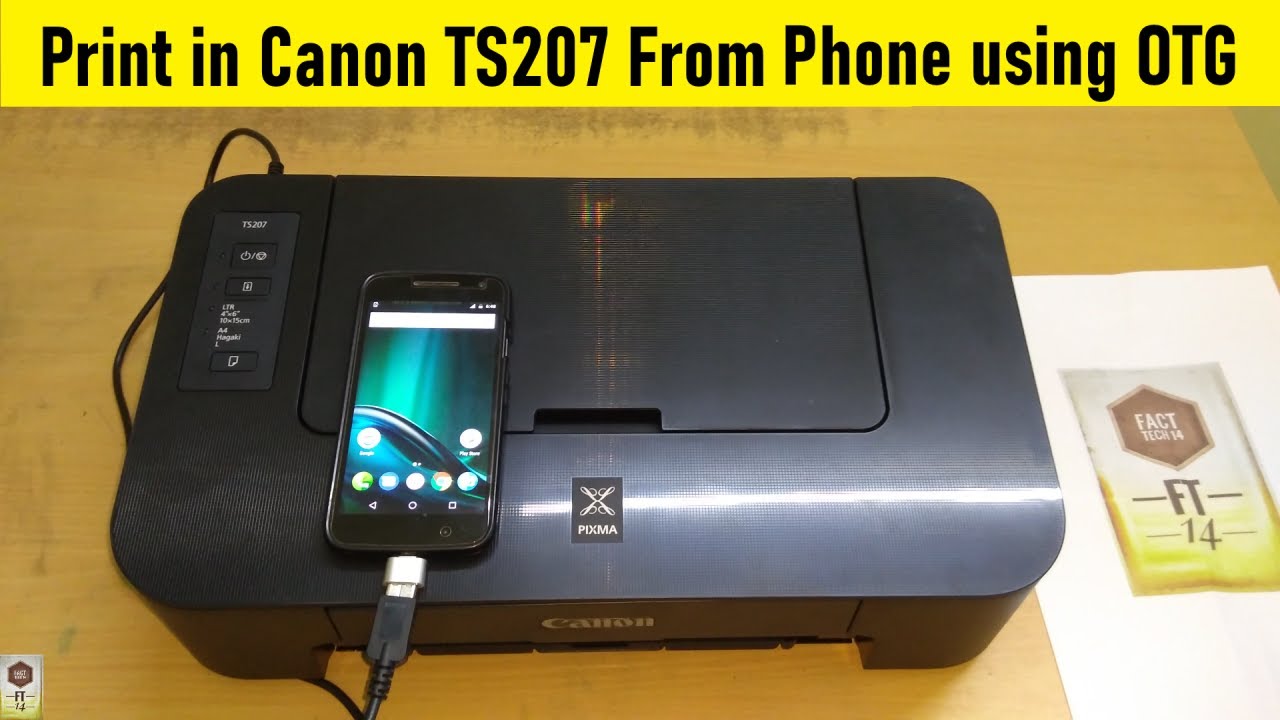 Canon PIXMA TS207 Single Function Inkjet Printer
