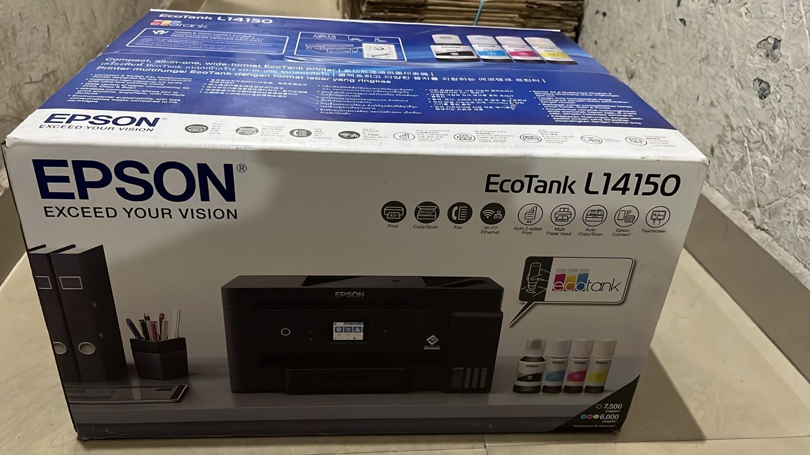 Epson EcoTank L14150 A3 Multifunction Ink Tank Printer with Duplex & Wi-Fi