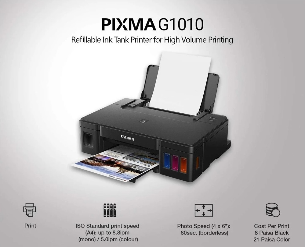 Canon PIXMA G1010 Ink Efficient Color Printer.